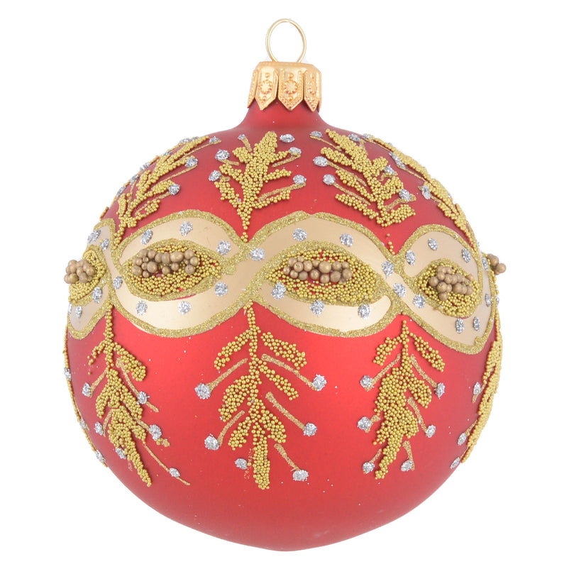 NATAL Glob, sticlă, D.8cm