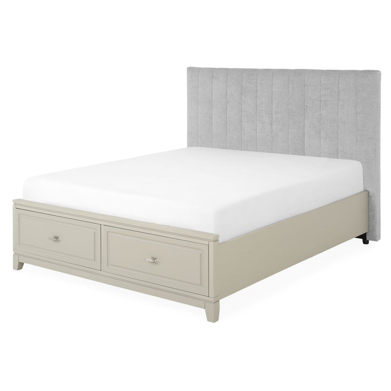 NORMAN Pat tapițat, 180x200cm, somieră și 2 sertare incluse