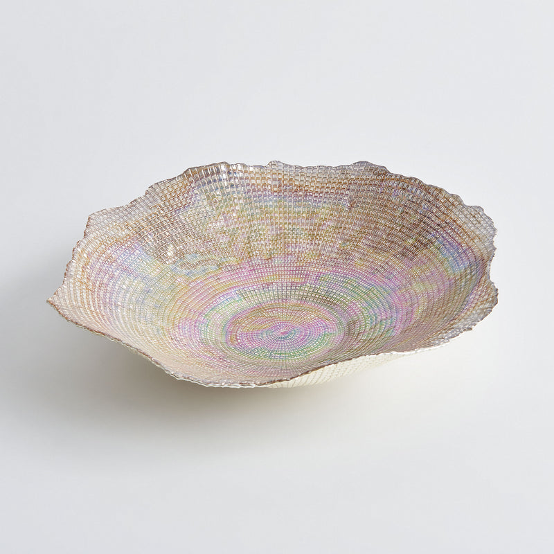 INFINITY Bol decorativ, sticlă, D.36cm