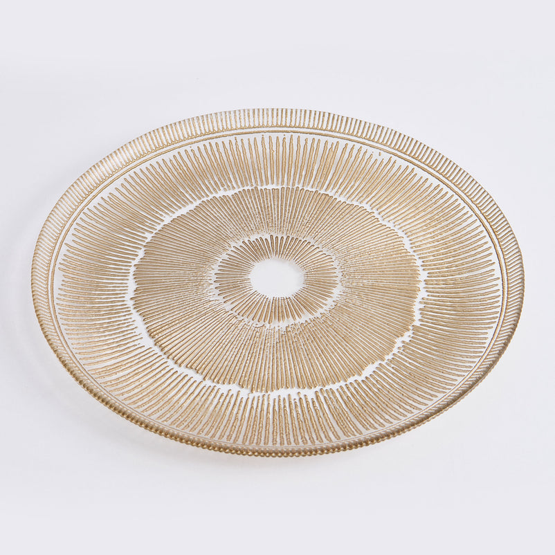SOLEIL Farfurie fel principal, sticlă, D.28cm