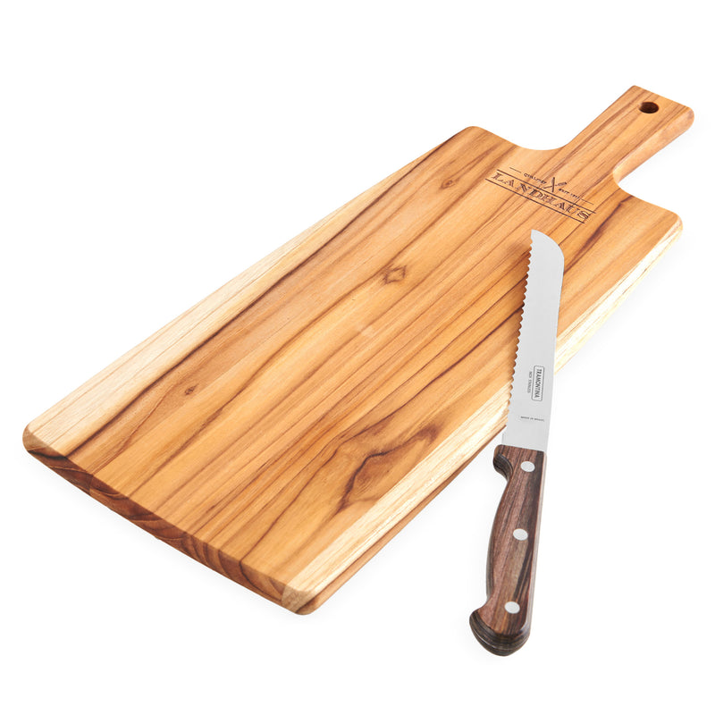 LANDHAUS Set tocător și cuțit de pâine