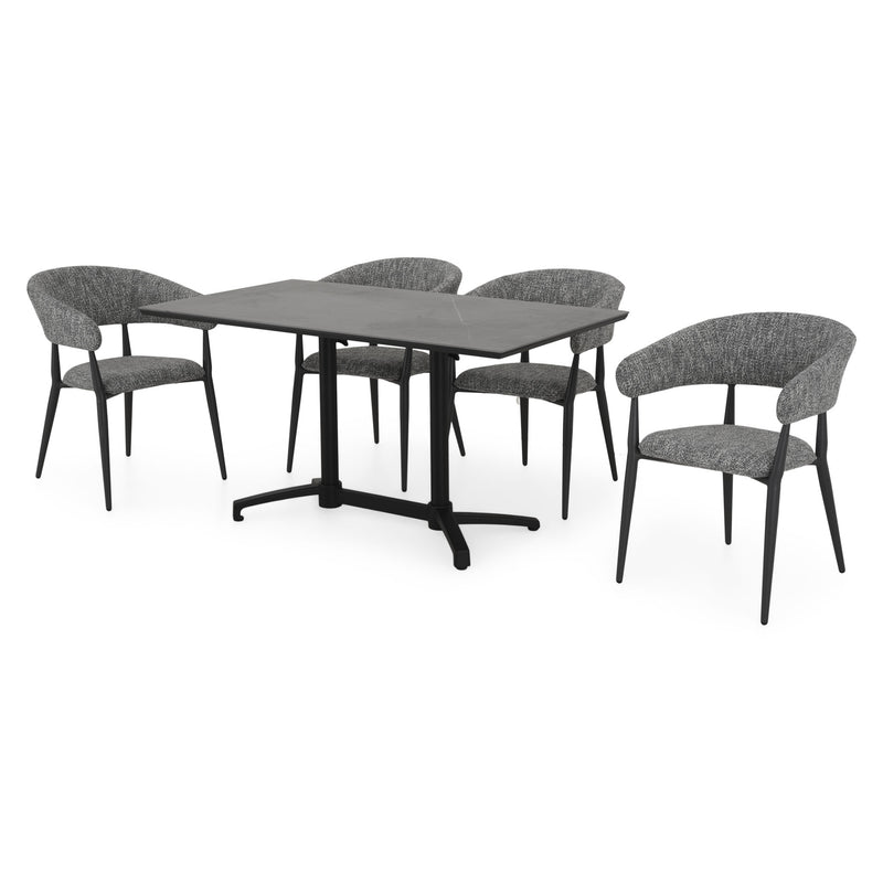 CLEO/NEXUS Set mobilier terasă/grădină, 4 scaune și masă