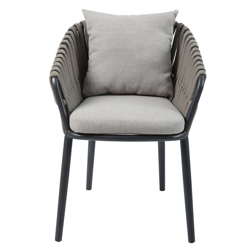 NICOSIA Set mobilier terasă/grădină, 4 scaune și masă