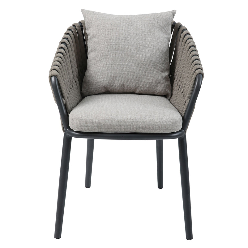 NICOSIA Set mobilier terasă/grădină, 4 scaune și masă