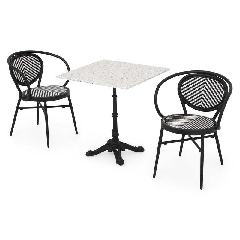 RIVA/SELINA Set mobilier terasă/grădină, 2 scaune și masă