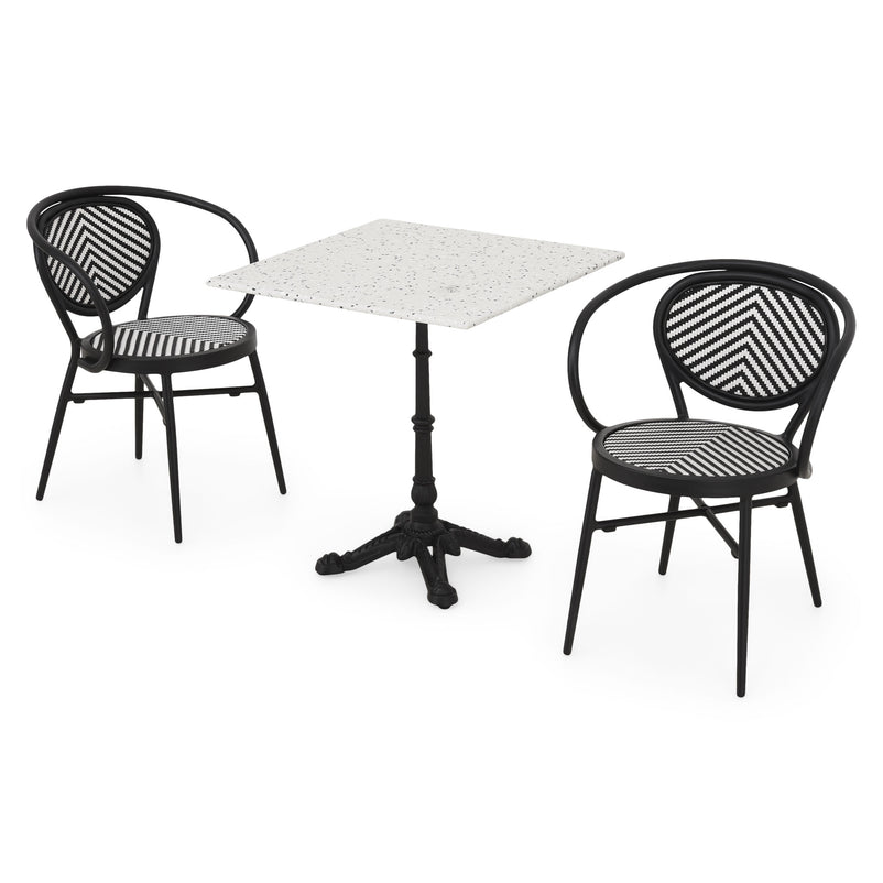 RIVA/SELINA Set mobilier terasă/grădină, 2 scaune și masă