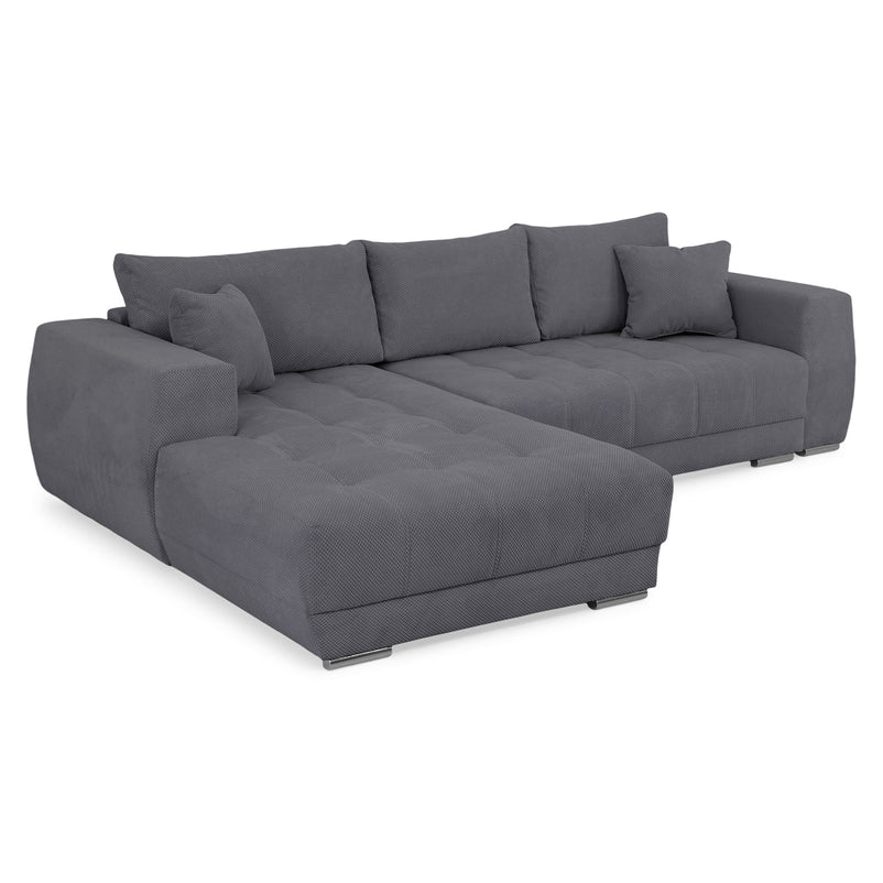 CAMILA Colțar extensibil cu șezlong stânga/dreapta, stofă