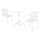 CIRCLE/ALPINE Set mobilier terasă/grădină, 2 scaune și masă