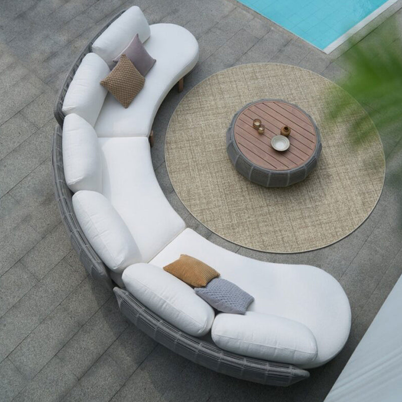 CIRCLE Set mobilier terasă/grăină, 2 canapele cu 1 braț, 1 canapea fără brațe, măsuță