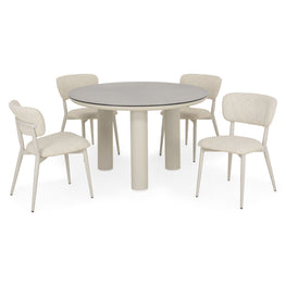 SALLY Set mobilier terasă/grădină, 4 scaune și masă