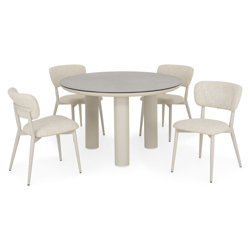 SALLY Set mobilier terasă/grădină, 4 scaune și masă