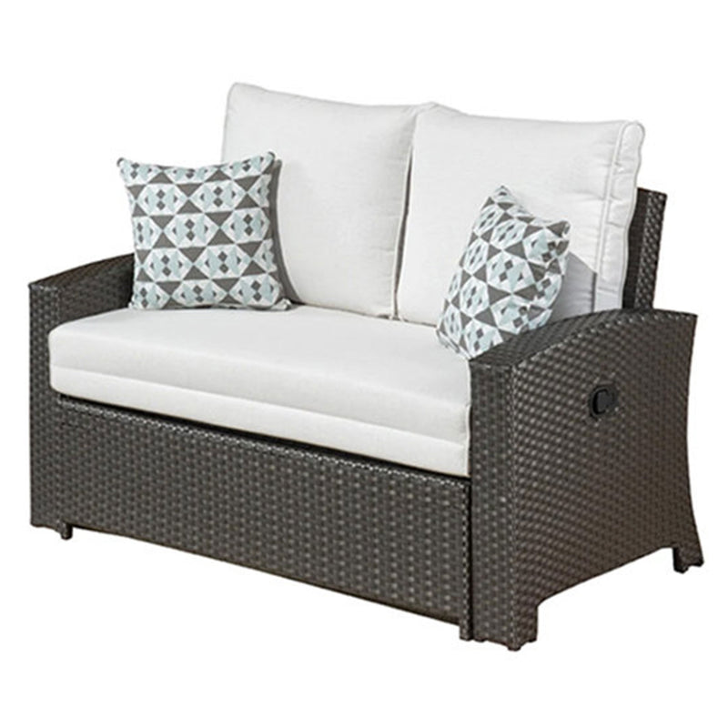 SIDNEY Set mobilier terasă/grădină, 2 fotolii recliner, canapea și 3 măsuțe