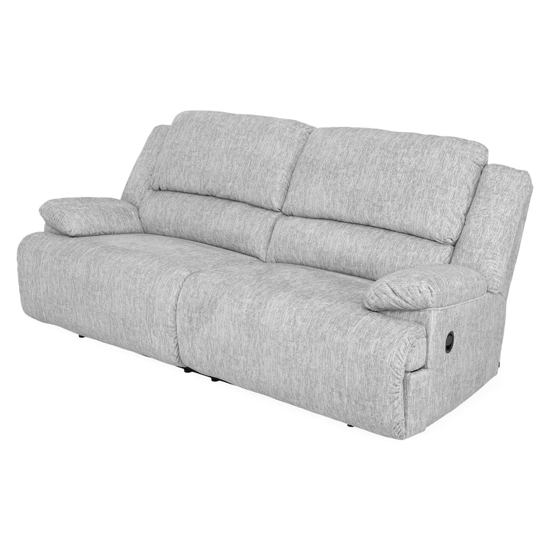 DERBY Canapea 3 locuri cu 2 reclinere manuale, stofă