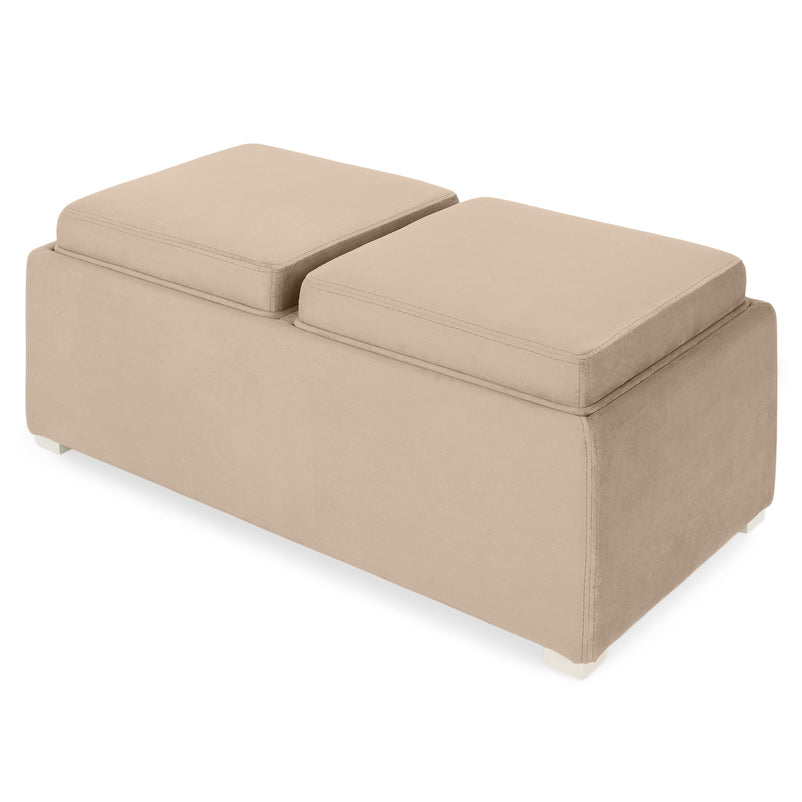 CUBIX Banchetă cu spațiu depozitare, stofă