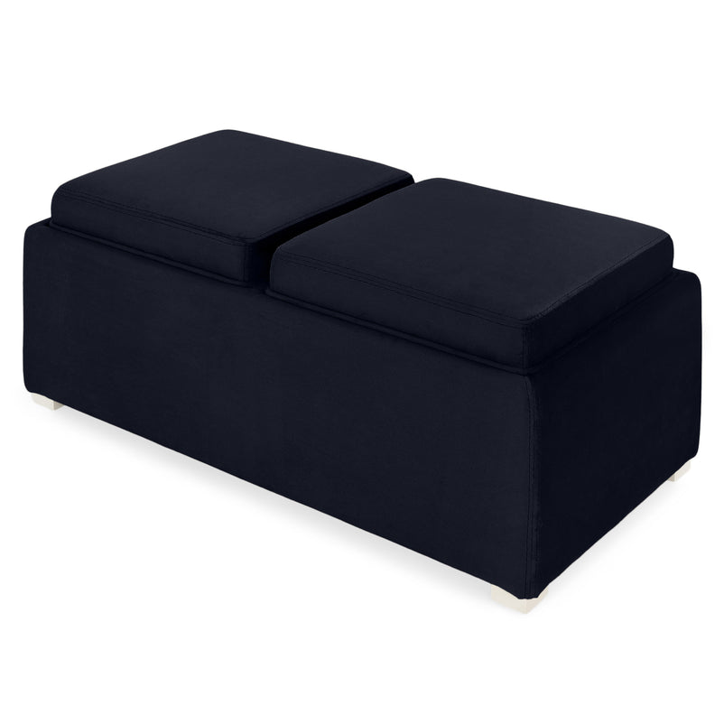 CUBIX Banchetă cu spațiu depozitare, stofă