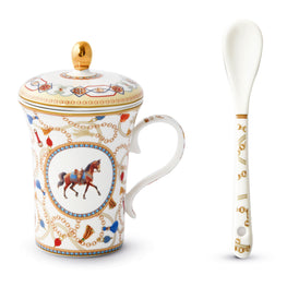 CHEVAL Set cană cu infuzor, porțelan, 300ml