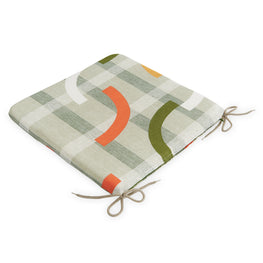 TESS ORANGE Pernă scaun, 40x40cm