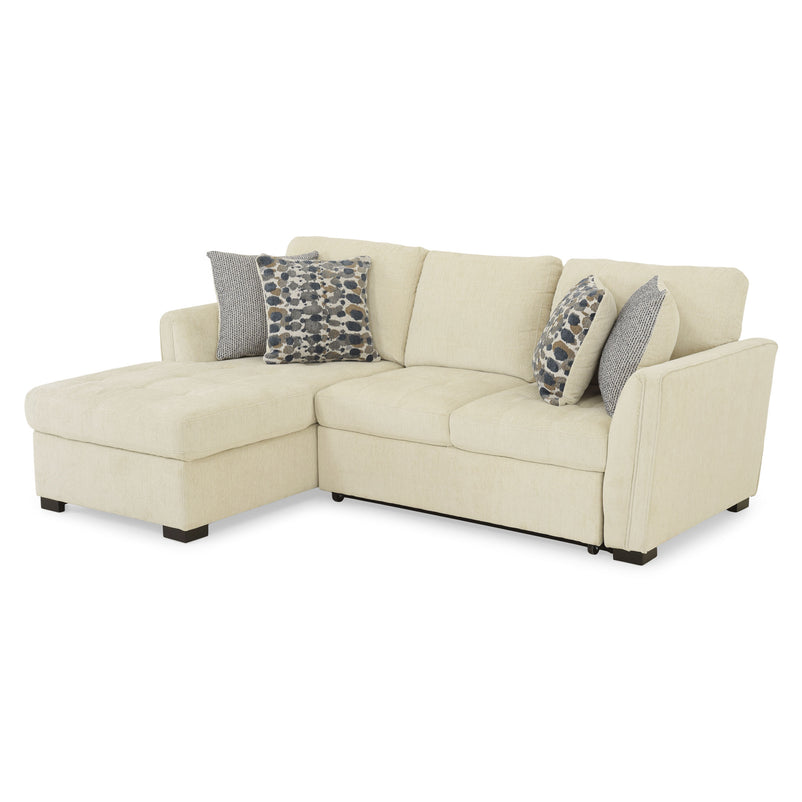 ASCOLI Colțar extensibil, șezlong stânga/dreapta, 4 perne decor incluse, stofă