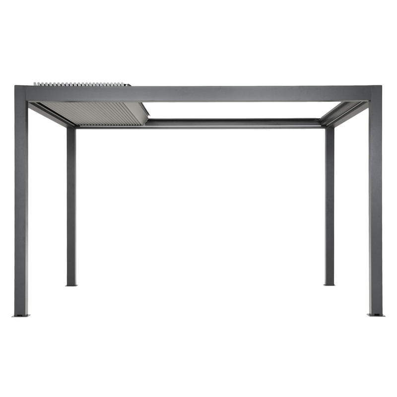 ROSARIO Pergolă bioclimatică motorizată cu acoperiș retractabil