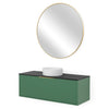 HORIK Set mobilier baie, mască lavoar, top lavoar, lavoar ceramic și oglindă