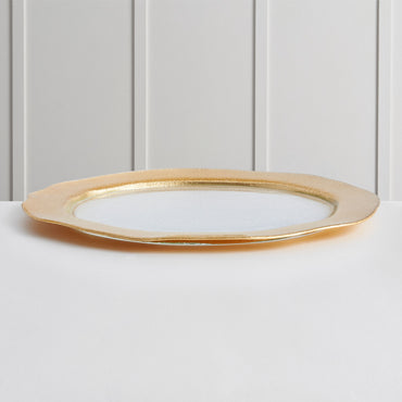 RAISSA Platou, sticlă, D.33cm