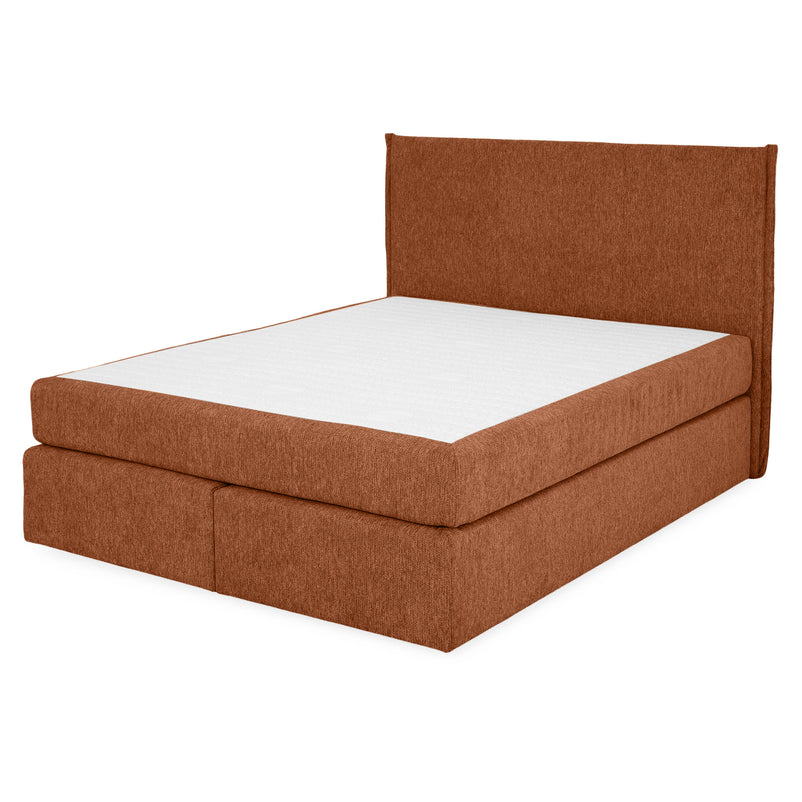 CARLINI Pat tapițat boxspring, 160x200cm, saltea inclusă