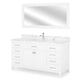 FROST Set mobilier baie, mască lavoar, lavoar, top, oglindă