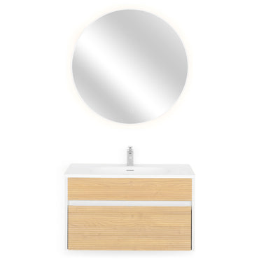 GLORIA/APOLLO Set mobilier baie, mască lavoar, lavoar și oglindă