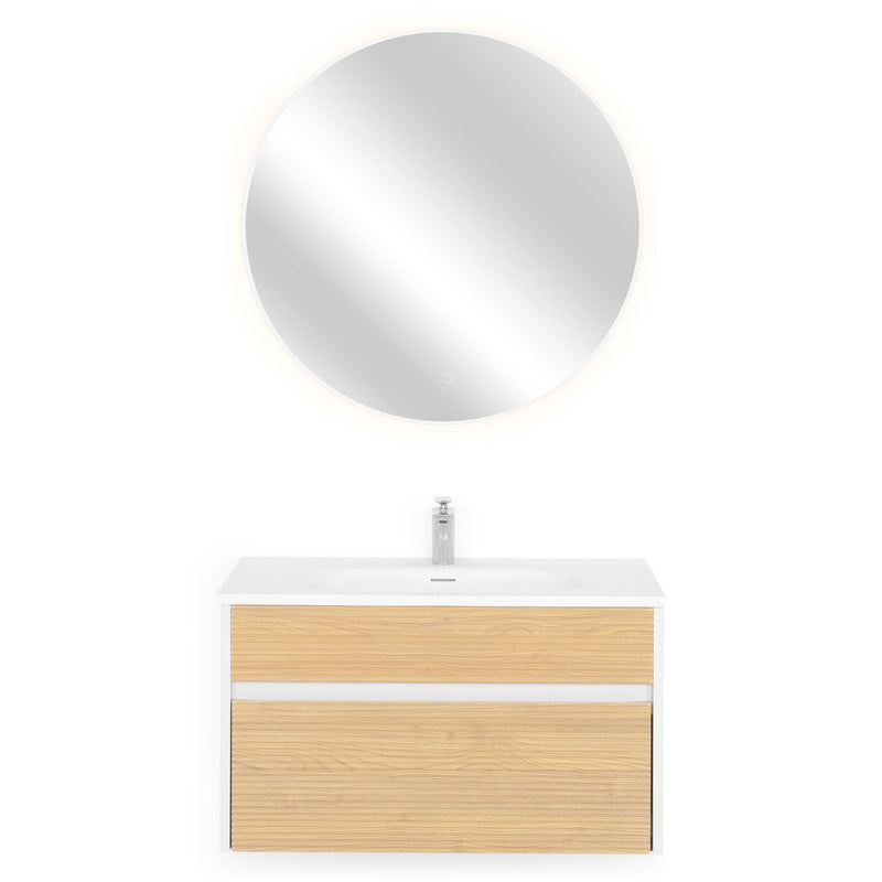 GLORIA/APOLLO Set mobilier baie, mască lavoar, lavoar și oglindă