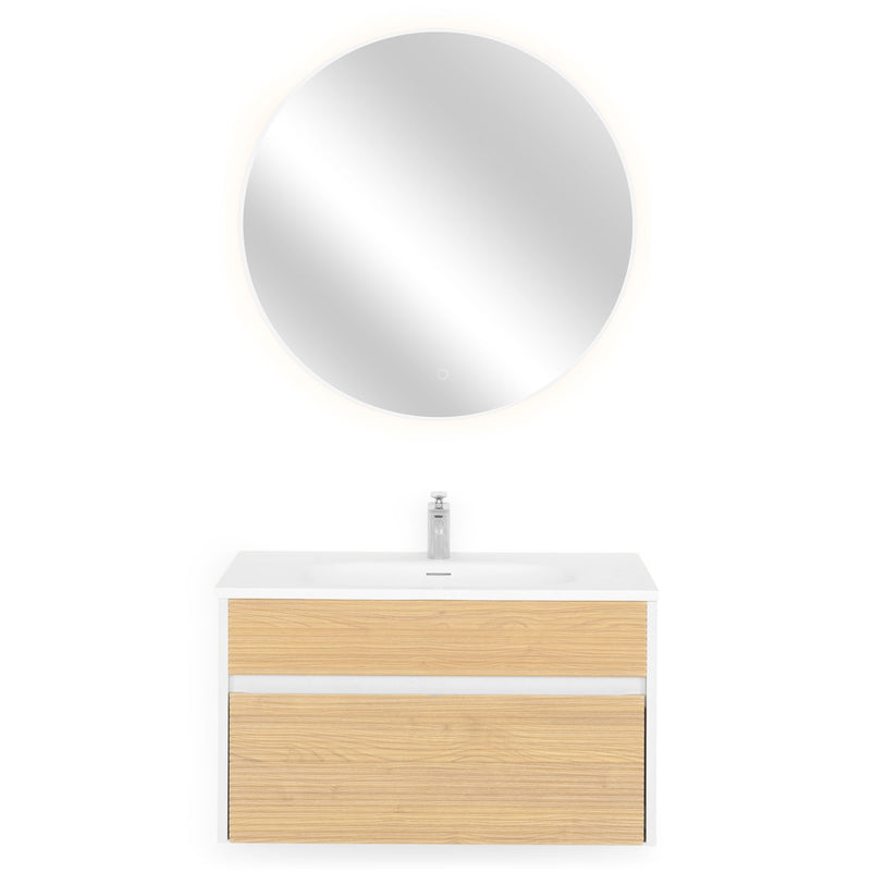 GLORIA/APOLLO Set mobilier baie, mască lavoar, lavoar și oglindă