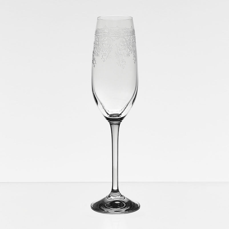 OSCAR Set 6 pahare șampanie, sticlă, 205ml