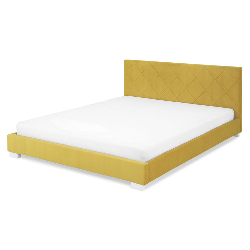 KRONIA Pat tapițat, 160x200cm, somieră inclusă