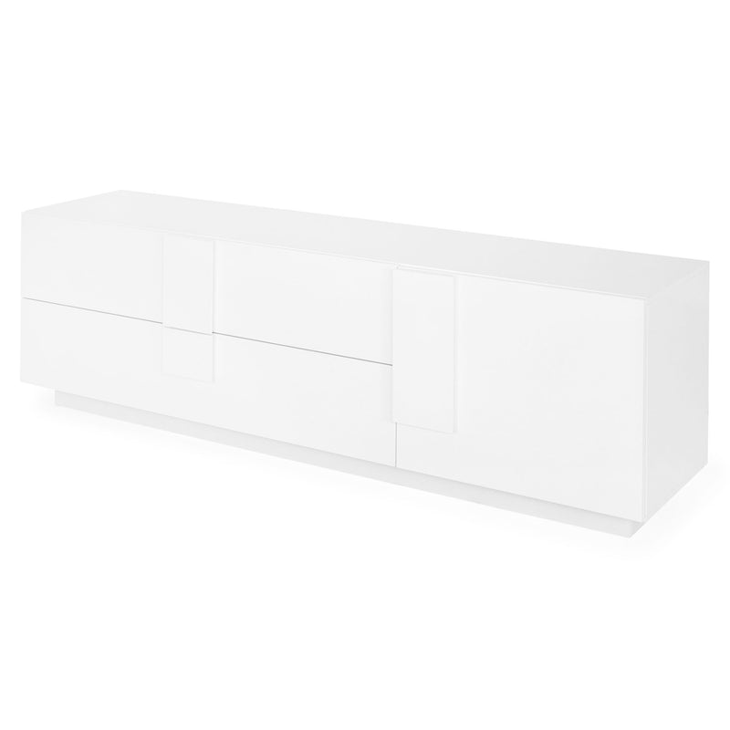 DEVON Comodă TV 1 ușă, 2 sertare