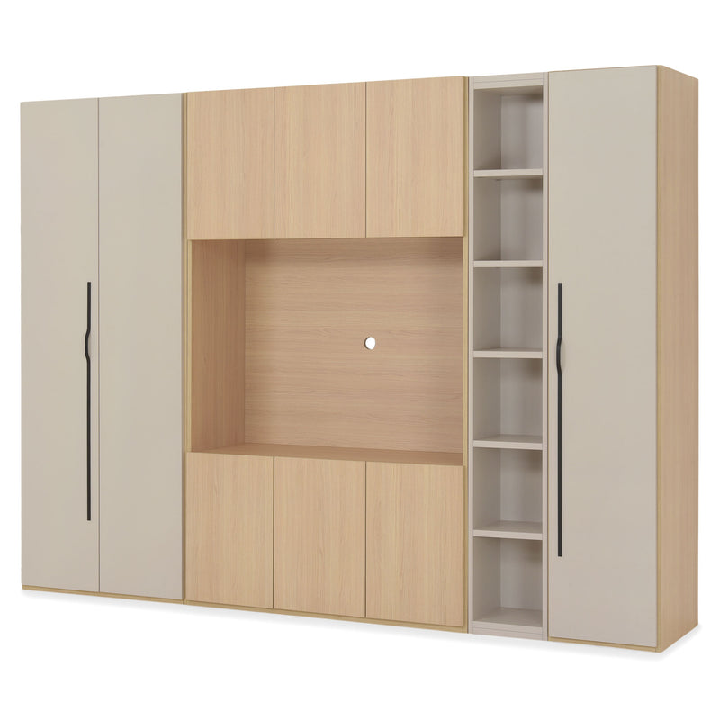 COMPACT Dressing 9 uși, spațiu TV