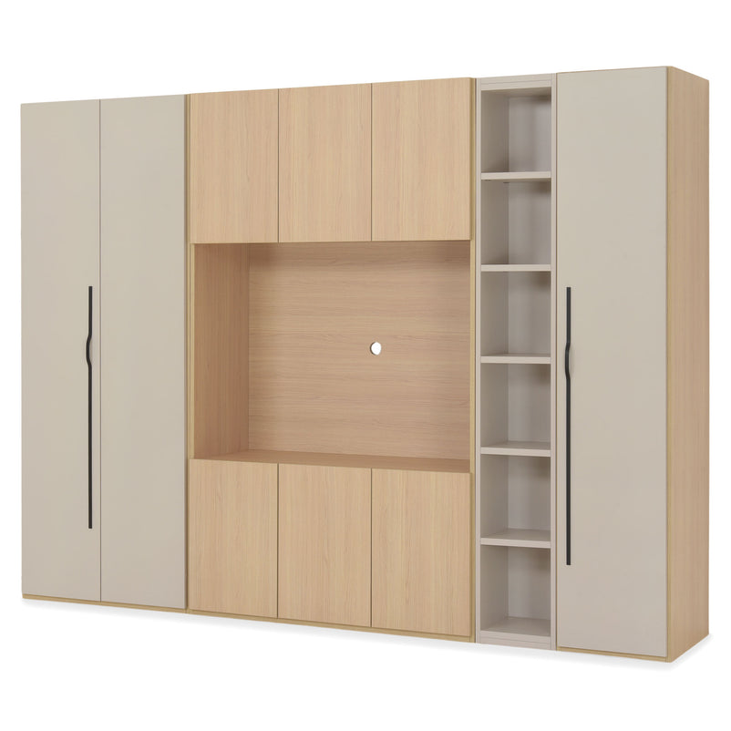 COMPACT Dressing 9 uși, spațiu TV