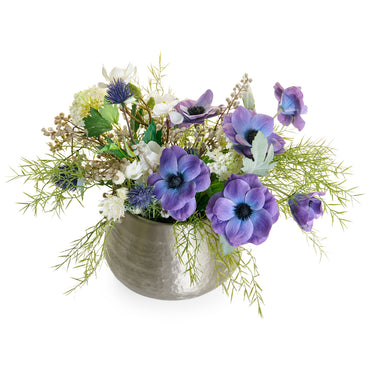 BLUE ANEMONE Aranjament flori artificiale