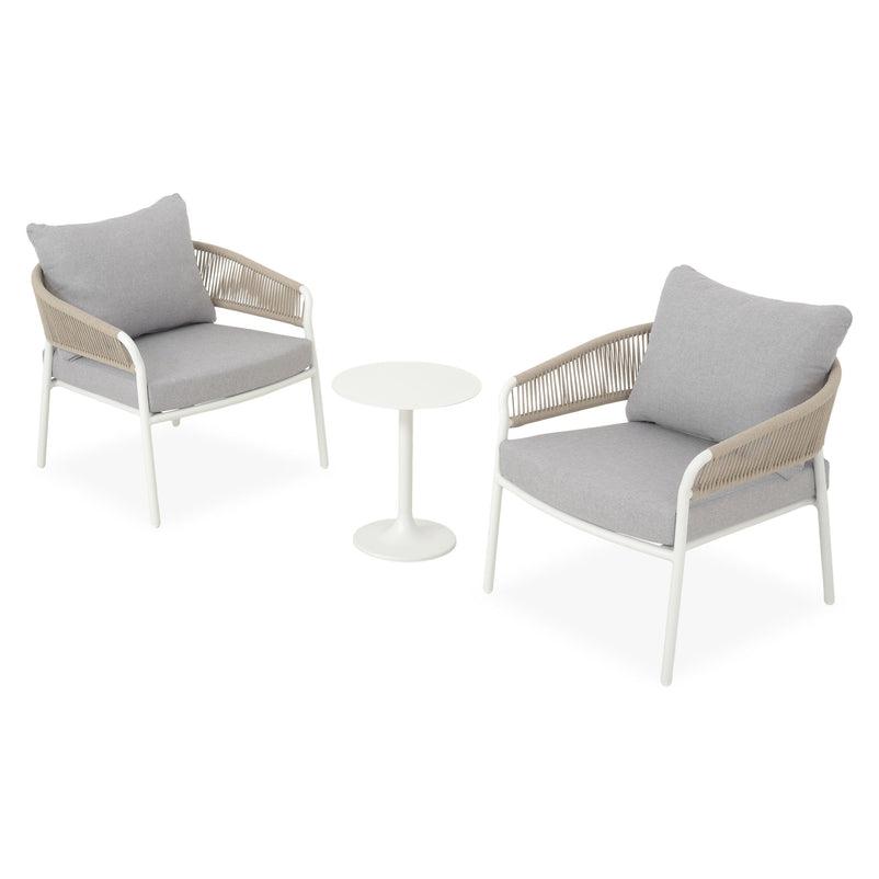 MATA/DOSITANO Set mobilier terasă/grădină, 2 fotolii și măsuță