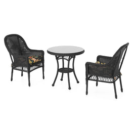 SUSAN Set mobilier grădină/terasă, 2 scaune și masă rotundă cafea