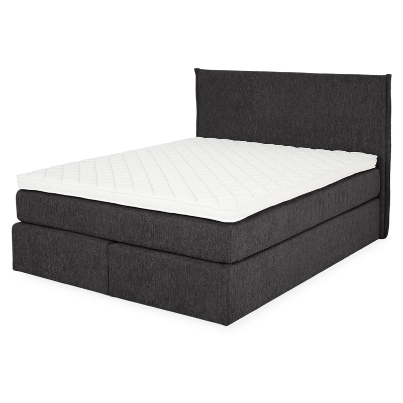 CARLINI Pat tapițat 160x200 cm, saltea și topper incluse