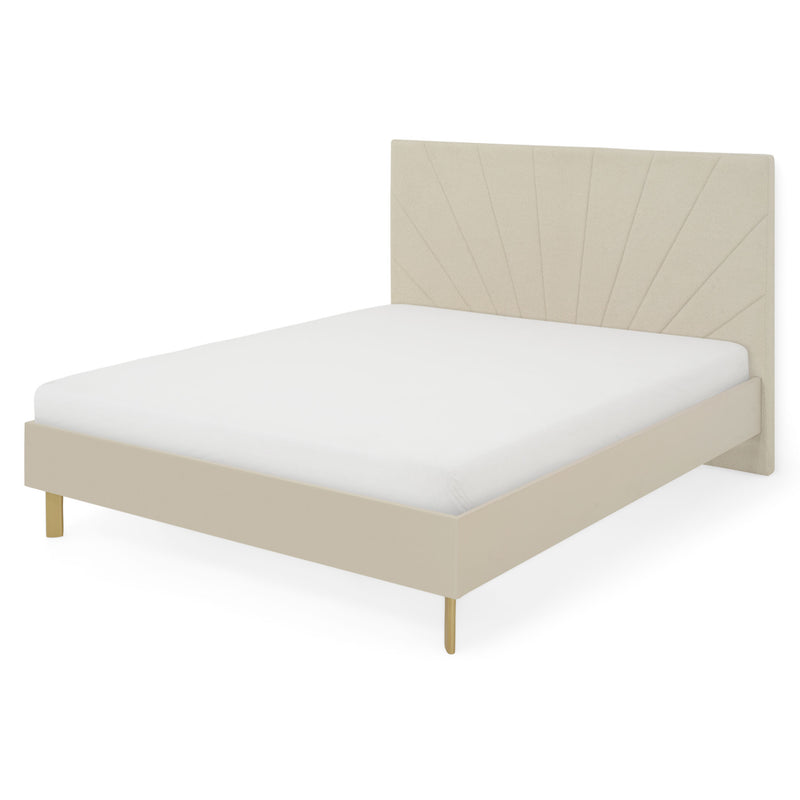 RING Pat cu tăblie tapițată 160x200cm, somieră inclusă