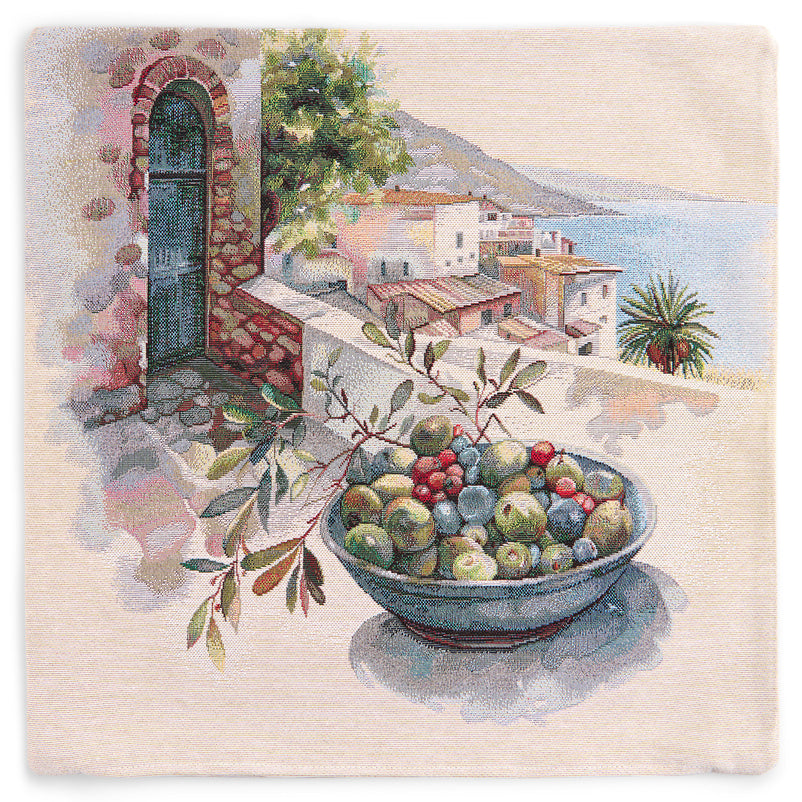 MEDITERRANEAN VILLAGE Pernă decorativă, 45x45cm
