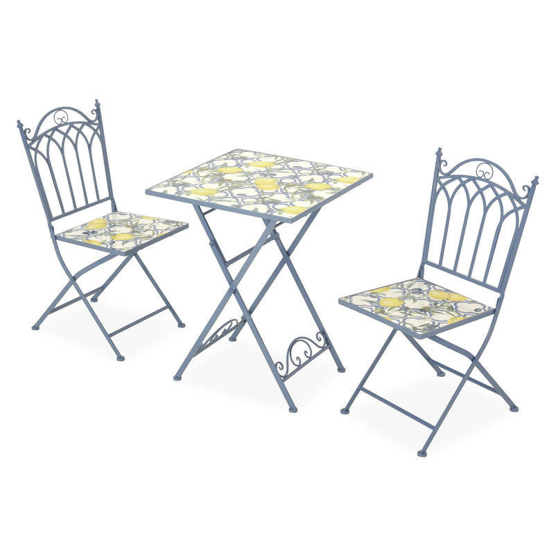 LIMONE Set mobilier terasă/grădină, 2 scaune și masă