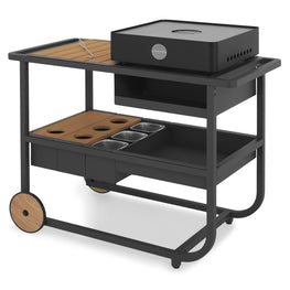 GRILL Gheridon cu grătar pe cărbuni