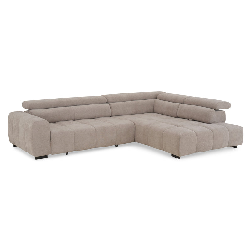 FILLIPAColțar extensibil, șezlong stânga/dreapta, stofă