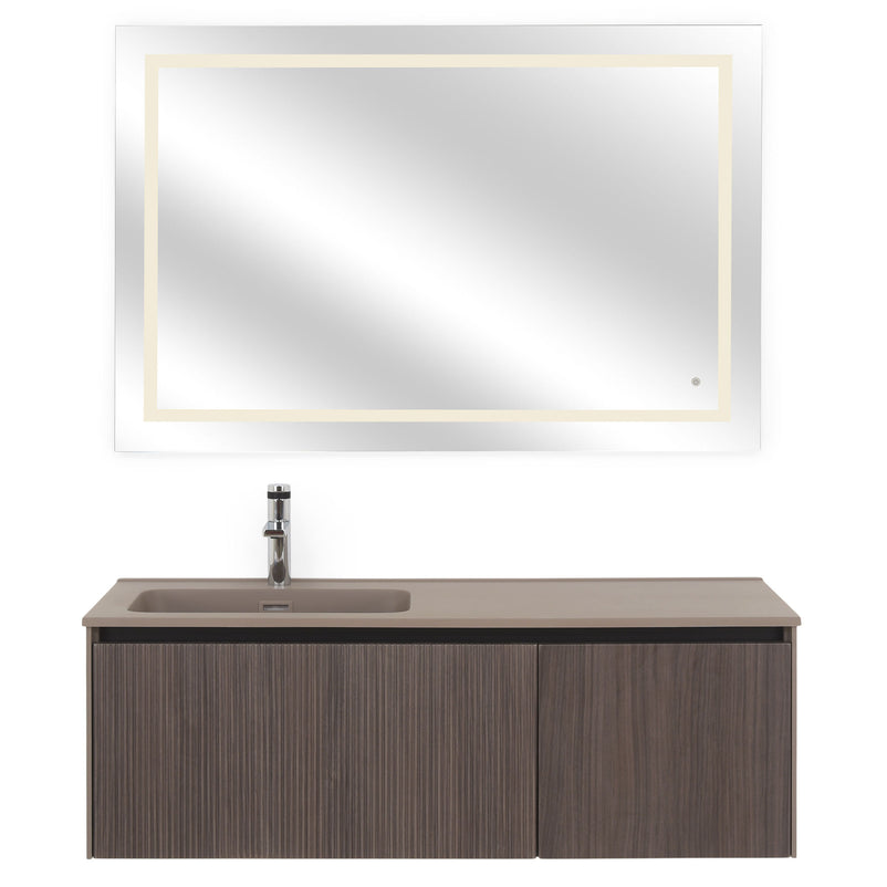 CRIO/RADIANCE Set mobilier baie, mască lavoar, lavoar, oglindă LED