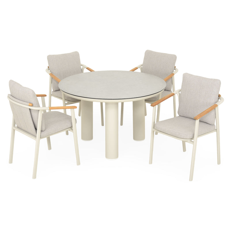 SALLY Set mobilier terasă/grădină, 4 scaune și masă