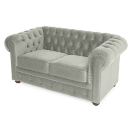 CHESTERFIELD Canapea, 2 locuri, stofă - Articol resigilat