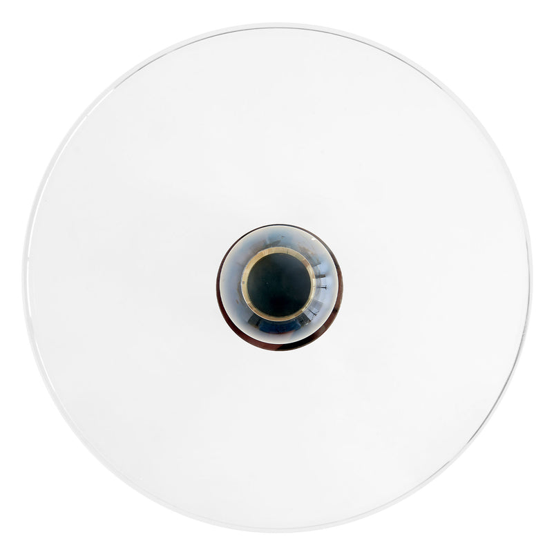 ASLAN Platou servire, sticlă, D.27cm