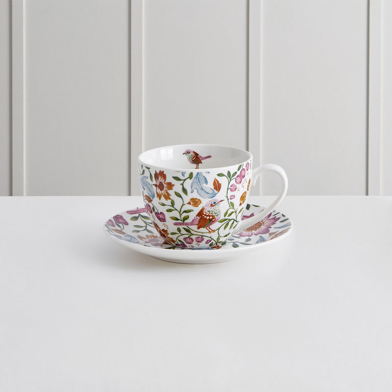 BOTANICAL Set 2 ceșcuțe și farfurioare, porțelan, 260ml