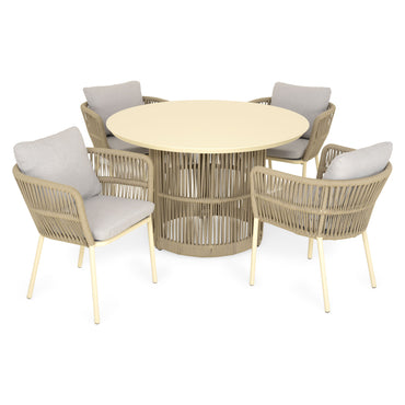 CLIFF Set mobilier terasă/grădină, set 4 scaune și masă